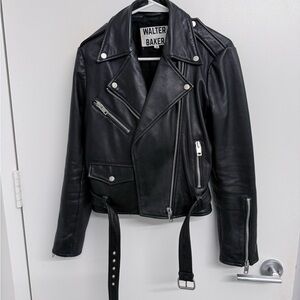 Walter Baker Sleek Black Leather Jacket